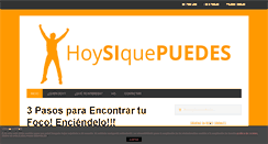 Desktop Screenshot of hoysiquepuedes.com